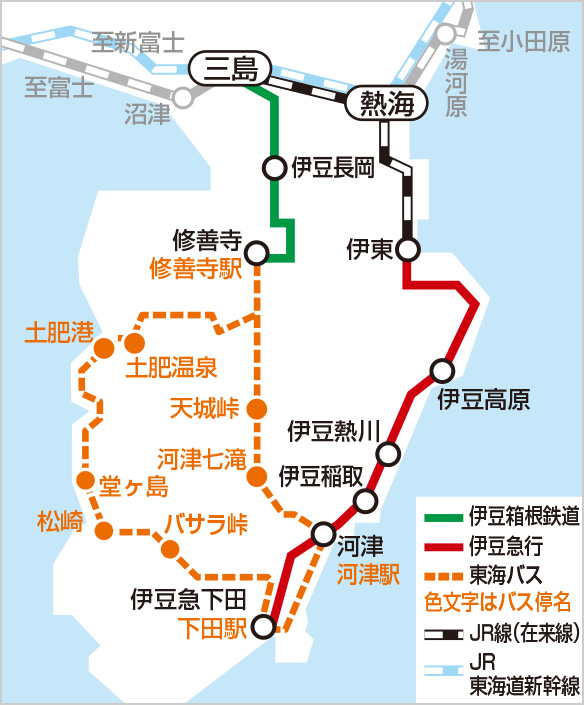 フリー区間マップ