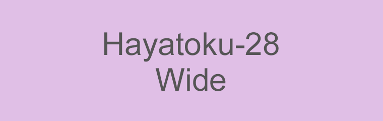 Hayatoku-28 Wide